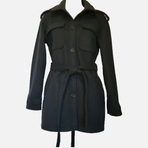 ❤️ 7 for All Mankind Women’s Double-Breasted Peacoat Jacket Navy Size Small NWT